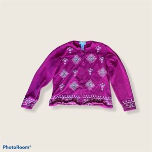 ~Grandma Talbots embroidered sweater~